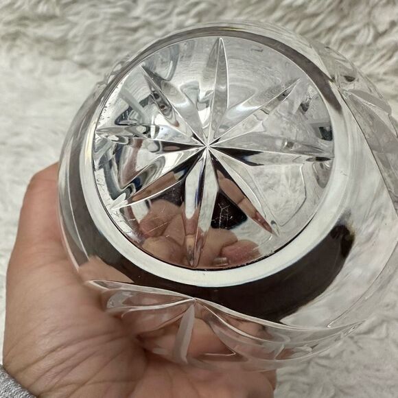 LENOX Cut Crystal Multipurpose Bowl Hand Etched Flowers Scallop Trim‎ Small - Picture 6 of 7
